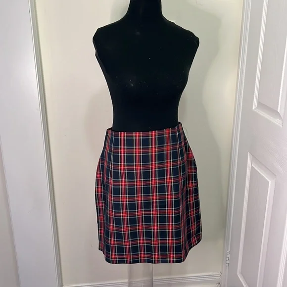 Vintage Tartan Plaid Mini Skirt Size Large - Picture 8 of 15